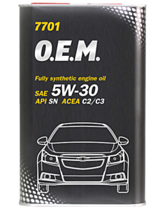 Mühərrik yağı Mannol 7701 O.E.M. For Chevrolet-Opel 5W-30 1L Metal