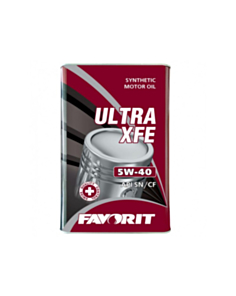 Mühərrik yağı Favorit Ultra XFE SAE 5W-40 5L Metal