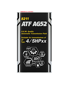 Sürətlər qutusu üçün yağ Mannol ATF AG52 Automatic Special Metal 4 lt