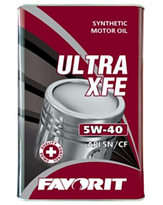 Mühərrik yağı Favorit Ultra XFE SAE 5W-40 4L Metal