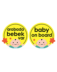 BabyJem maşın üçün yan şüşə yazısı / 8699206310949