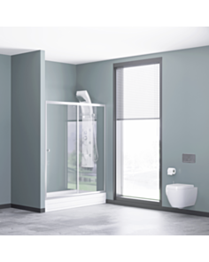 Düzbucaqlı duşaltlıq üstü duş kabin Kabinex KL 712 130×180 sm