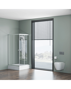Kvadrat duşaltlıq üstü duş kabin Kabinex KL 652 90×90×180 sm