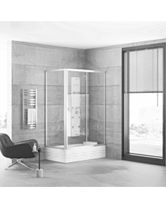 Oturmalı duşaltlıq üstü duş kabin Kabinex KL 801 130×80×180 sm