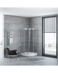 Oval duşaltlıq üstü duş kabin Kabinex KL 604 95×95×180 sm