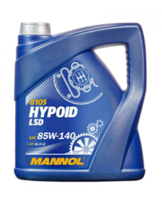 Sürətlər qutusu üçün yağ Mannol LSD SAE 85W-140 4 lt Plastic