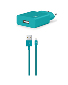 Adapter Ttec SmartCharger Travel 2SCS20LTZ Turquoise