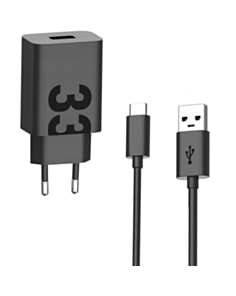 Adapter Motorola 33W USB Type-A PG38C06448 Black