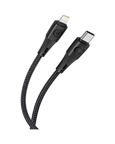 Naqil Euroacs EU-Y12 Braid USB Type-С to Lightning 1 m 27W ACHRKA440400 Black