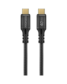 Naqil Promate USB Type-C to USB Type-C POWERBOLT240-2M Black