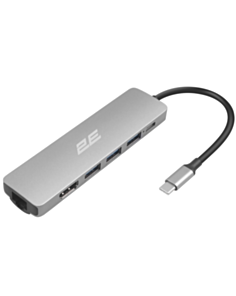 USB Hub 2E USB-C 6in1 2EW-2684 Silver