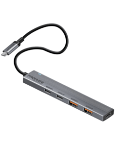 USB-хаб Promate USB Type-C LITEHUB-PRO Grey