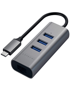USB Hub Satechi USB Type-C 2IN1 ST-TC2N1USB31AM Space Grey