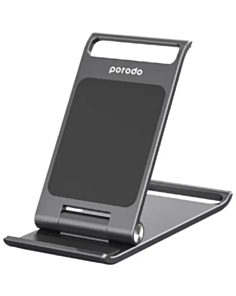Porodo alum alloy foldable mobile stand Grey / PD-ALFMB-GY
