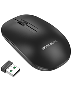 Mouse Borofone BG14 Planet 2.4G Business Wireless Black