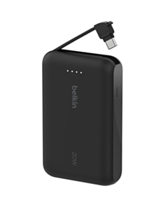 Power Bank Belkin 10000 mAh PD20W Integrated USB-C  BPB021HQBK Black