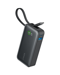 Power Bank Anker Nano 10000 mAh 30W Built in USB Type-C Cable A1259H11 Black