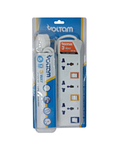 Uzadıcı Voltam 5 m VP-30 3 Way Universal Type Power Strip
