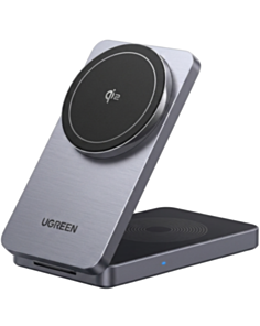 Ugreen Wireless Charger  2 in 1 W706_45023 Gray