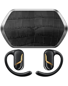 Qulaqlıq Vertu OWS 18K Gold Crocodile OWS-GD-E-BK11-C-HW Black