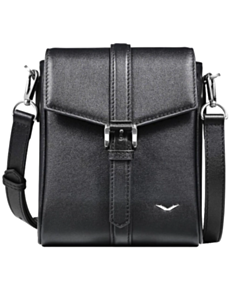 Çanta Vertu Mens Business Crossbody Black Leather Mini Messenger Bag HB-MR-N01-012-HW
