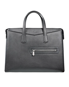 Əl çantası Vertu Mens Black Briefcase Leather Bag HB-MR-N01-014-HW