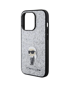 Qoruyucu örtük Karl Lagerfeld Fixed Glitter iPhone 15 Pro Max KLHCP15XGKNPSG