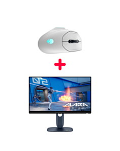 Monitor Dell Alienware 25 AW2525HM + Gaming mouse Dell Alienware AW620M Lunar Night