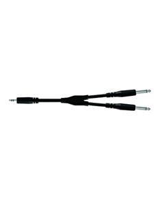 Proel BULK505LU3 Y-Type 3.5 mm Stereo Jack - 2 X 6.3 mm Mono Jack