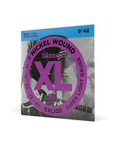 D-Addario EXL120 XL Nickel Wound 9-42 Super Light