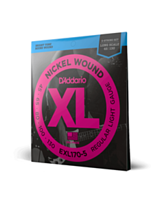 D-Addario EXL170-5 XL Nickel Wound 45-130 Regular Light