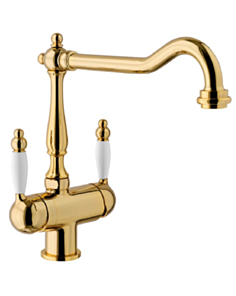 Mətbəx kranı Franke Tap Old England Spout Clear Water Hp Bro Gold 115.0370.685