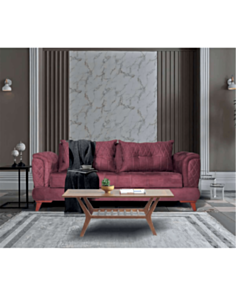 Divan Alzzoni Gold Hamerton Qırmızı (3 yerli)