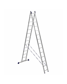 Nərdivan Alumet 14 pilləli iki hissəli aluminium (Tam və /\ şəklində) (H2 5214)