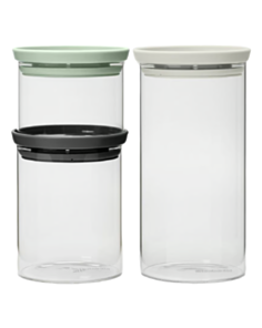 Saxlama qabı Brabantia Jar Sets Round 3 parça 100550