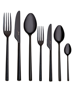 Çəngəl qaşıq bıçaq dəsti Jumbo 1001 84 parça Titan qara 8681085389598