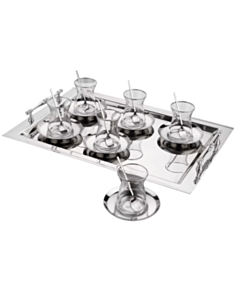 Çay üçün fincan dəsti Schafer Karla 19 parça 8699131858905 (Gümüşü)