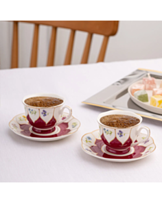Qəhvə üçün fincan dəsti Emsan Kır Çiçekleri 2 parça Qırmızı