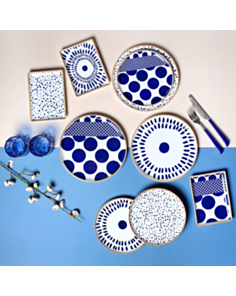 Səhər yeməyi dəsti Porland Spotty 18 parça 04POR034885