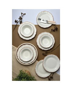 Serviz dəsti Tabak Evi Stoneware Antik 24 parça FLY24YKPRS962