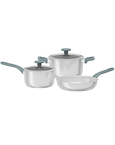 Qazan dəsti BergHOFF Bolt 5 parça 3950721 Mavi