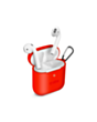 SBS AirPods 1/2 case Red / TEAPCOVR
