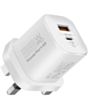 Adapter Promate Power Delivery GaN 33W PowerPort-33 White