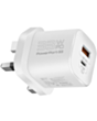 Adapter Promate Power Delivery GaN 33W PowerPort-33 White
