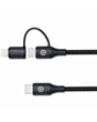 Naqil Euroacs EU-Z182 USB Type-C to USB Type-C / Lightning 1 m ACHRKA410108 Black
