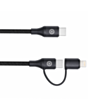 Naqil Euroacs EU-Z182 USB Type-C to USB Type-C / Lightning 1 m ACHRKA410108 Black