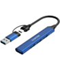 Ötürücü Canyon Hub DS-02 4in1 USB-A/C Blue CNS-TDS02BL