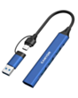 Ötürücü Canyon Hub DS-02 4in1 USB-A/C Blue CNS-TDS02BL