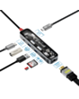 USB Hub Promate 7in1 USB Type-C TRANSHUB-LITE Black, Grey