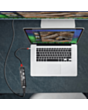 USB Hub Promate 7in1 USB Type-C TRANSHUB-LITE Black, Grey